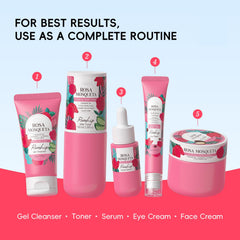 BeauBase Rosehips Centella Asiatica extract close-up emphasizing soothing skin feel.