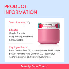BeauBase Rosehips Hyaluronic Acid ingredient close-up highlighting hydration support.