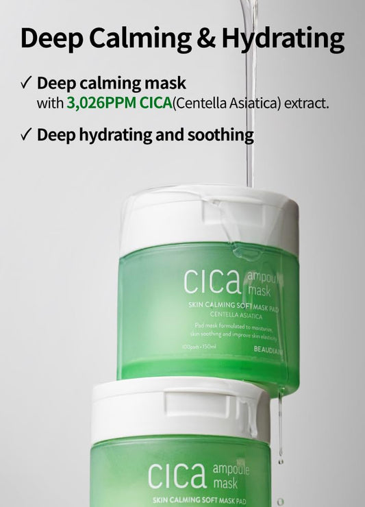 BEAUDIANI round spot mask pads in use for quick spot care before makeup