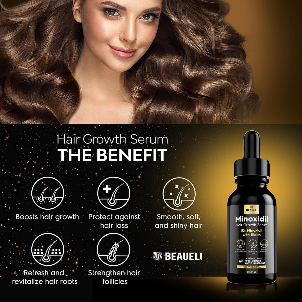 Beaueli beard regrowth serum ready for patch coverage in daily care.