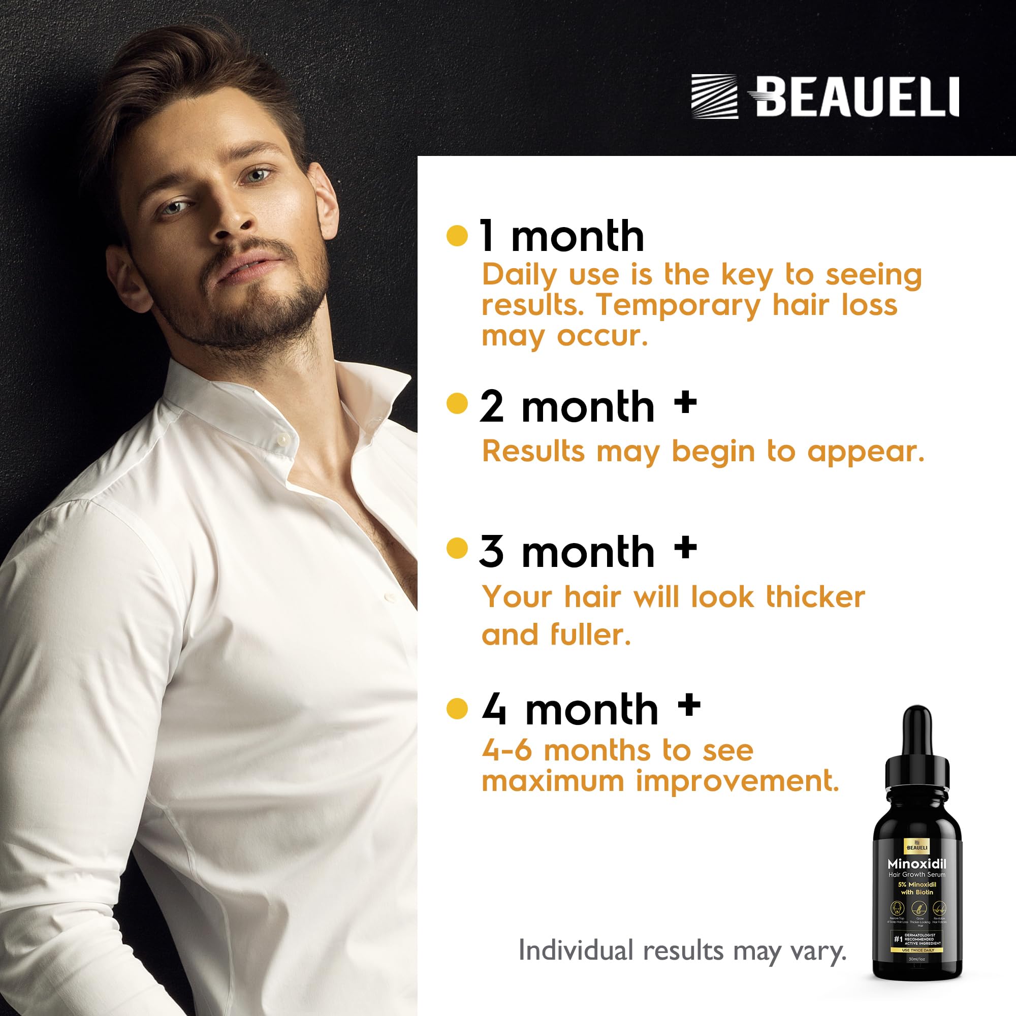 Beaueli unisex formula label emphasizes easy, everyday care