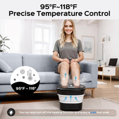 BEAUMOI six-roller automatic massage targets feet and arches