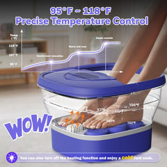 BEAUMOI foldable foot spa design stores easily under bed