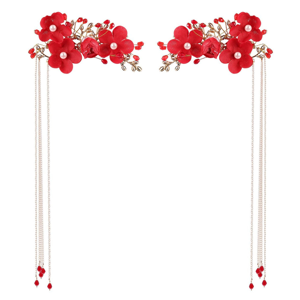 Beaupretty rose-wreath hairpin for elegant wedding hairstyle