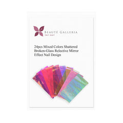 BEAUTÉ GALLERIA reflective shard foil for gemstone like sparkle.