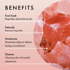 BEAUTE DE PROVENCE rose-petal bath salts dissolve in water for a calming, fragrant soak.