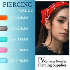Beautidots sterile vacuum packaging keeps needles clean and ready for safe piercing sessions.