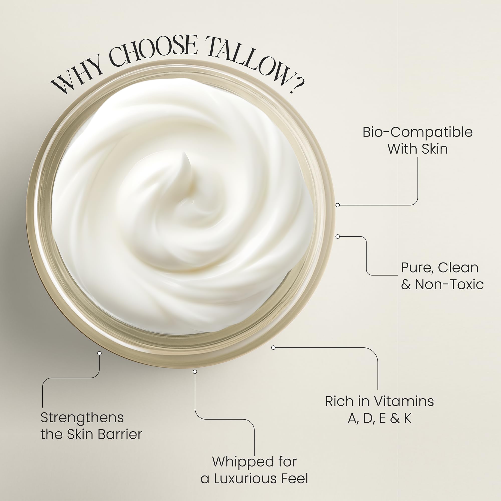 Beautiful Being Skin Glow texture closeup highlights cloud-like whipped consistency.
