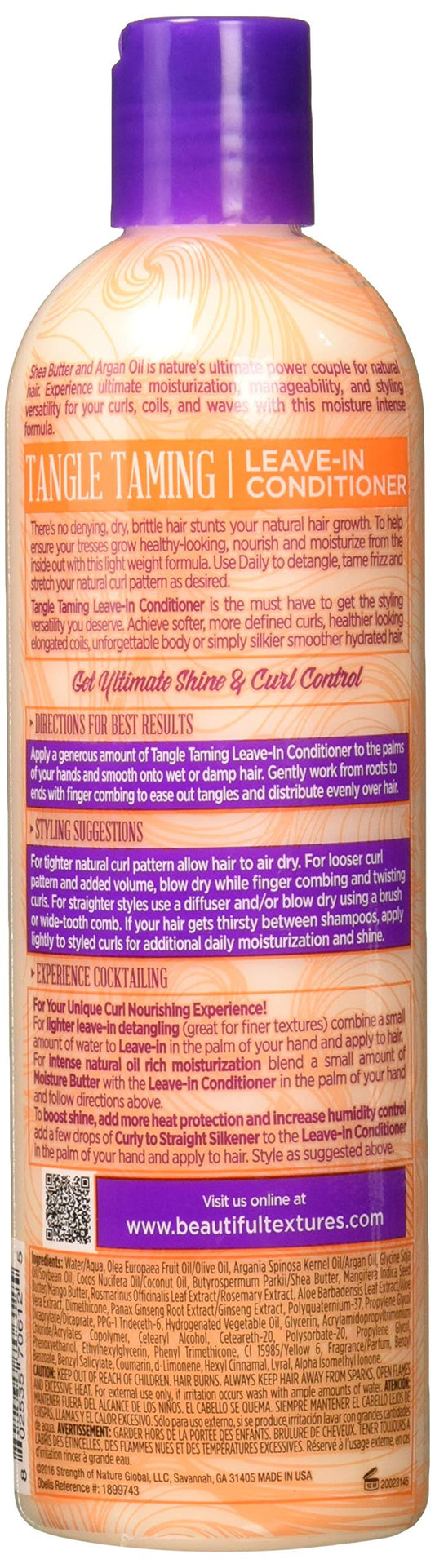 Beautiful Textures Tangle Taming leave-in on pump-dispense for easy application