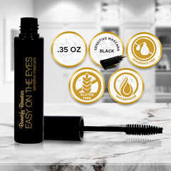 BeautifyBeauties Easy On The Eyes mascara wand delivers a gentle, clump-free application.