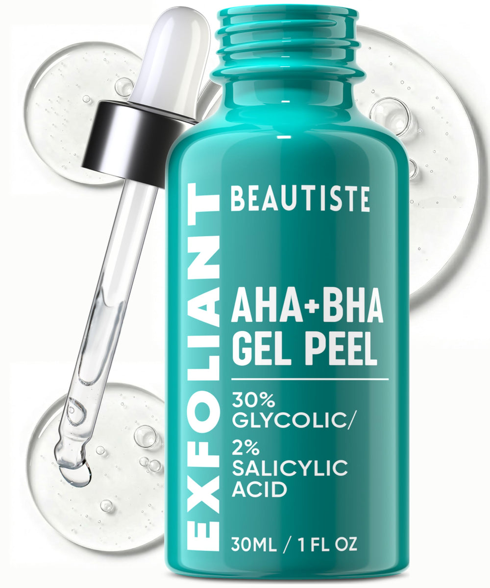 Beautiste 30 Day Miracle bottle pour showing texture and glow potential