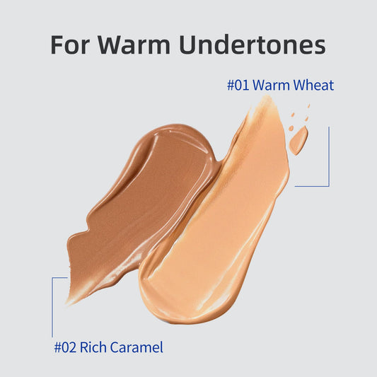 BEAUTNICE foundation texture swatch demonstrates adaptive micro powder blending for natural coverage.