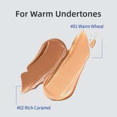 BEAUTNICE foundation texture swatch demonstrates adaptive micro powder blending for natural coverage.