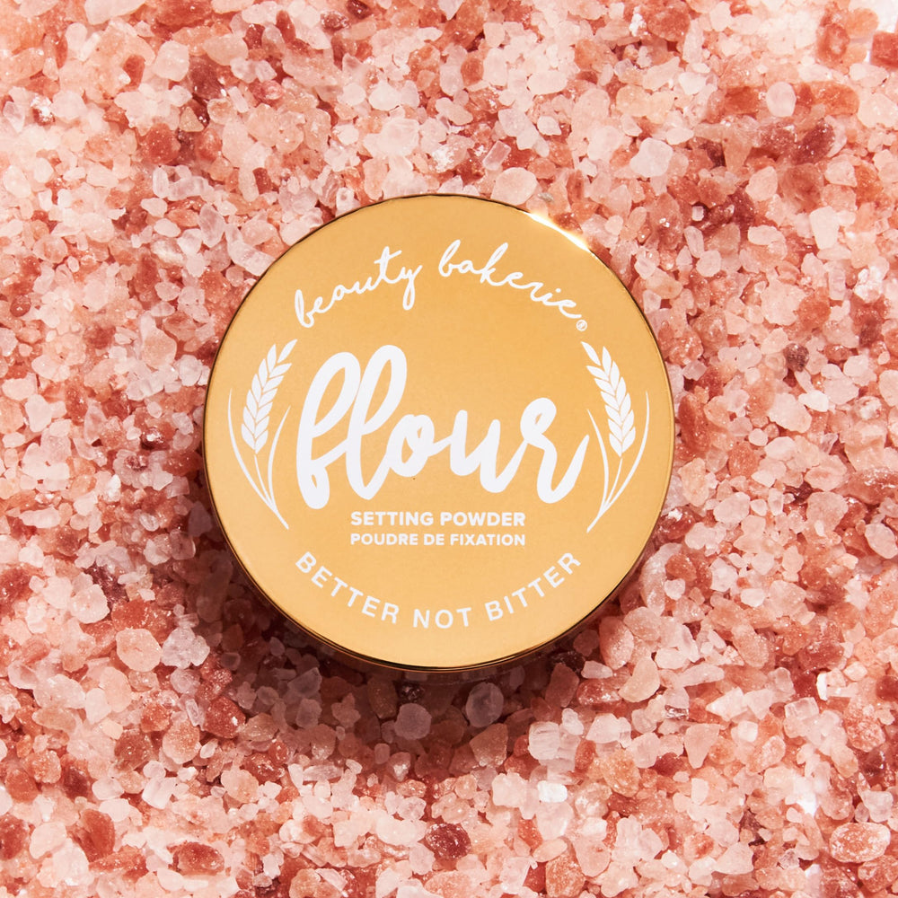 Beauty Bakerie Flour Setting Powder brush-on shot emphasizes seamless blending and control