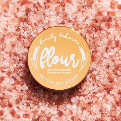 Beauty Bakerie Flour Setting Powder brush-on shot emphasizes seamless blending and control