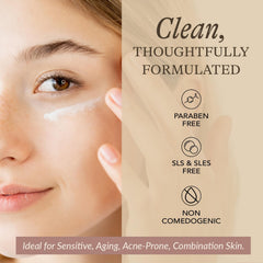 Beauty by Earth bakuchiol serum application on hand suggests quick daily routine.