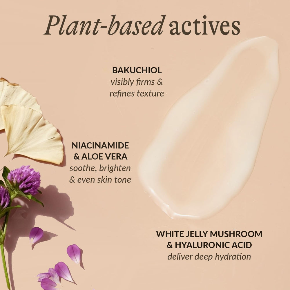 Beauty by Earth bakuchiol serum USA made label emphasizes quality and local manufacturing.