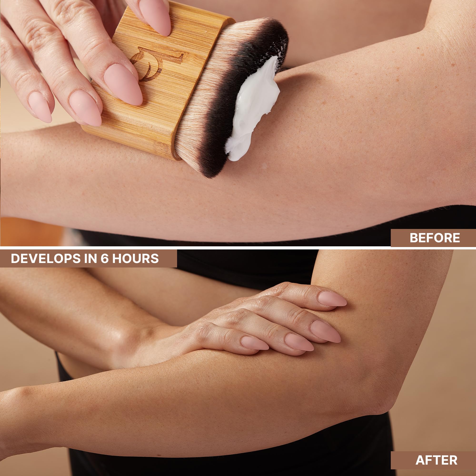 Beauty by Earth face and body application demonstrates versatile use on all skin areas