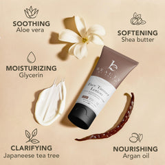 Beauty by Earth face tanner in a bright bathroom setting for daily use