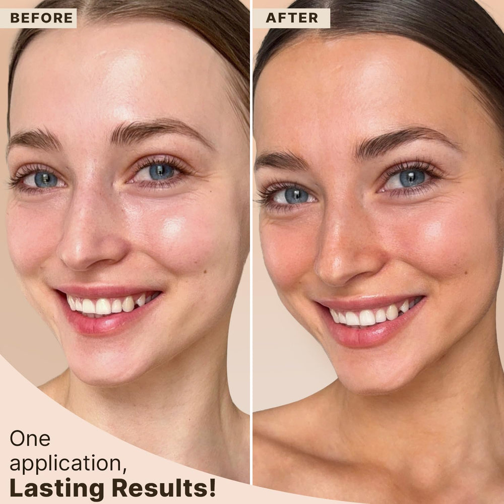 Beauty by Earth Face Tanner Serum drying quickly for efficient skincare routine