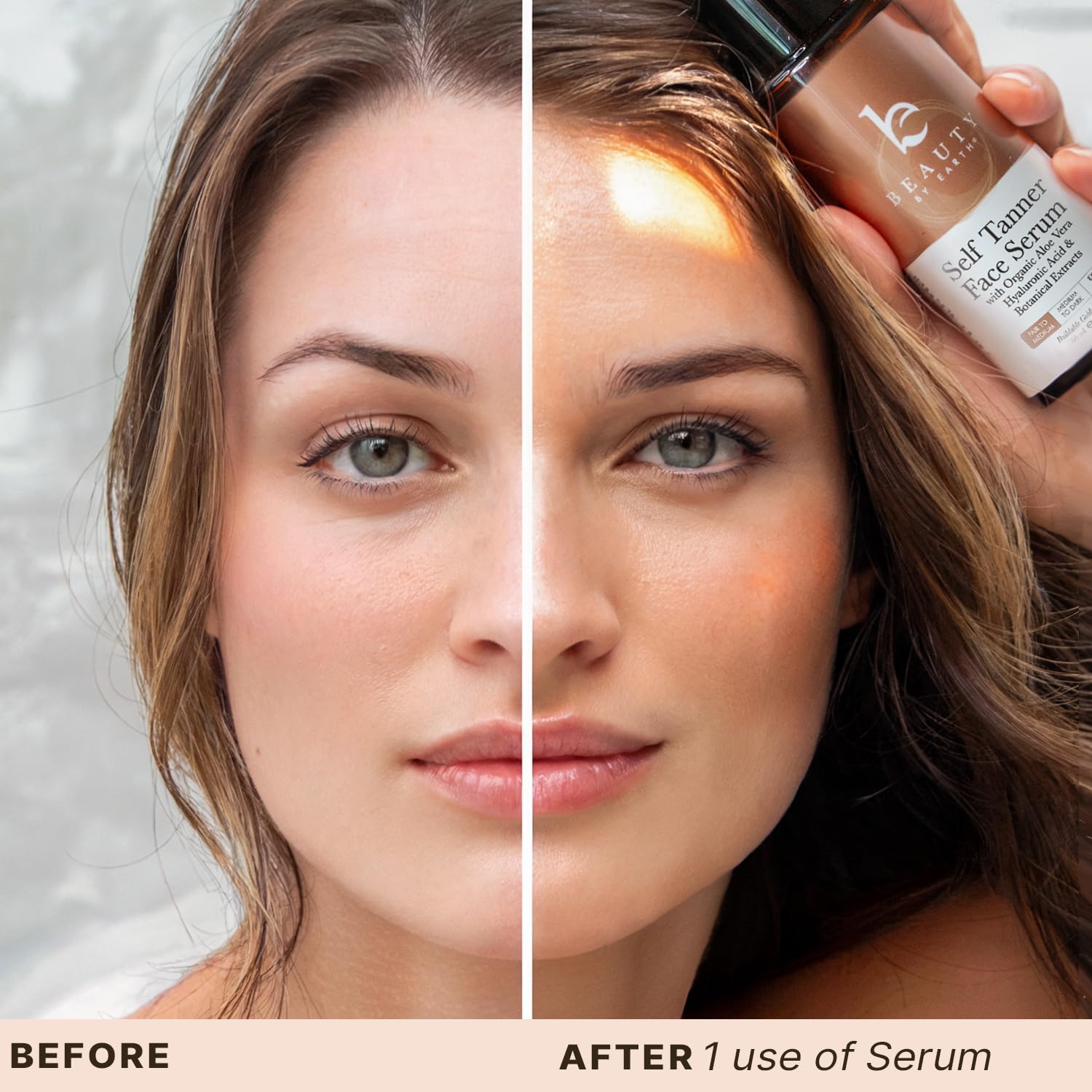 Beauty by Earth natural ingredients label highlighted for clean beauty
