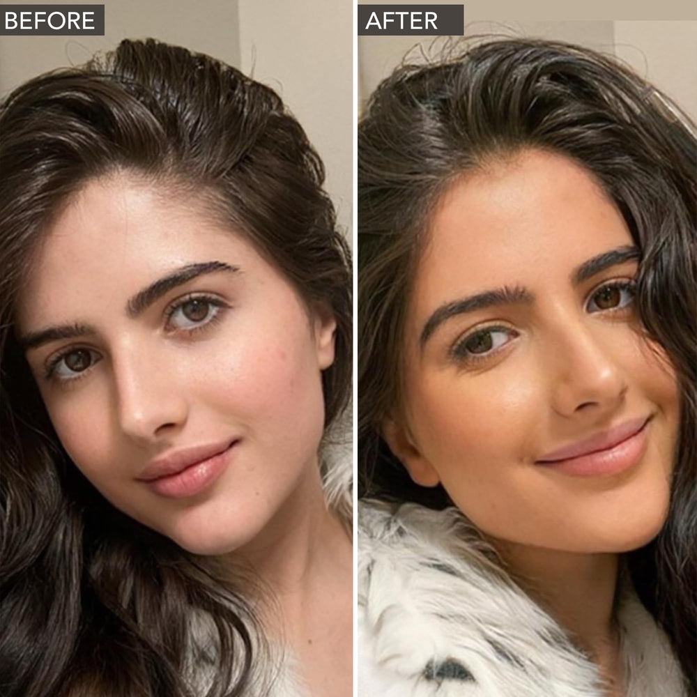 Beauty by Earth face tanner USA-made label highlighting natural ingredients