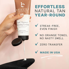 Beauty by Earth face tanning gloves provide precise facial coverage