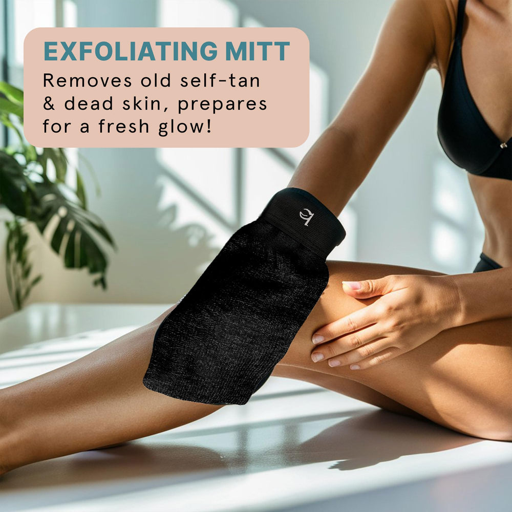 Beauty by Earth front and back applicators support uniform tan application