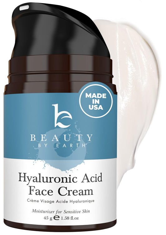 Beauty by Earth hyaluronic acid moisturizer bottle for daily hydration and glow
