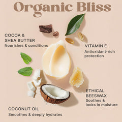 Application shot of Beauty by Earth lip balm providing long-lasting moisture.