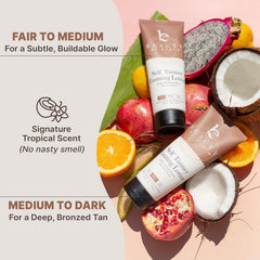 Beauty by Earth non-streak tan helps mess-free tanning sessions.