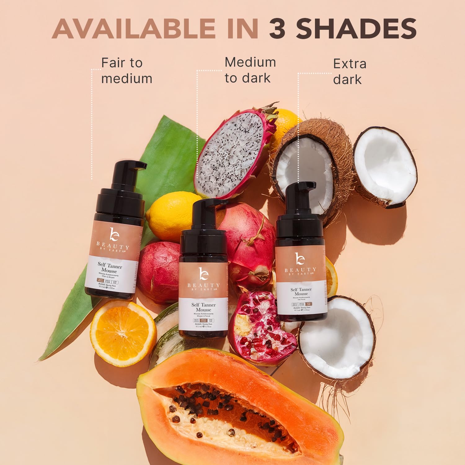 Beauty by Earth hydrating ingredients support moisturized skin during tanning