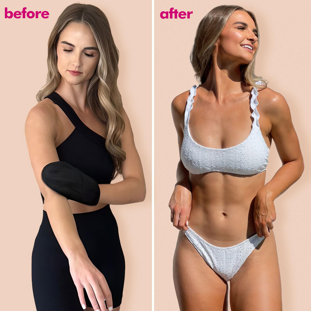 Beauty by Earth self tanner natural glow with no orange hues.