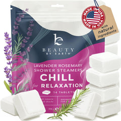 Beauty by Earth lavender drops shower steamer delivers calming lavender aroma during a spa-like shower.