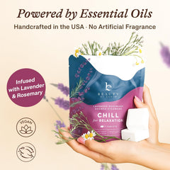 Beauty by Earth lavender steamers packaging shown as gift-ready box