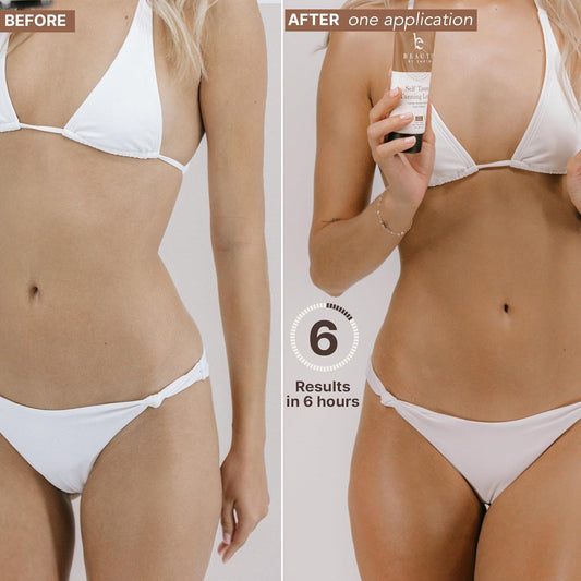 Beauty by Earth tanning mitt for seamless, streak-free application.