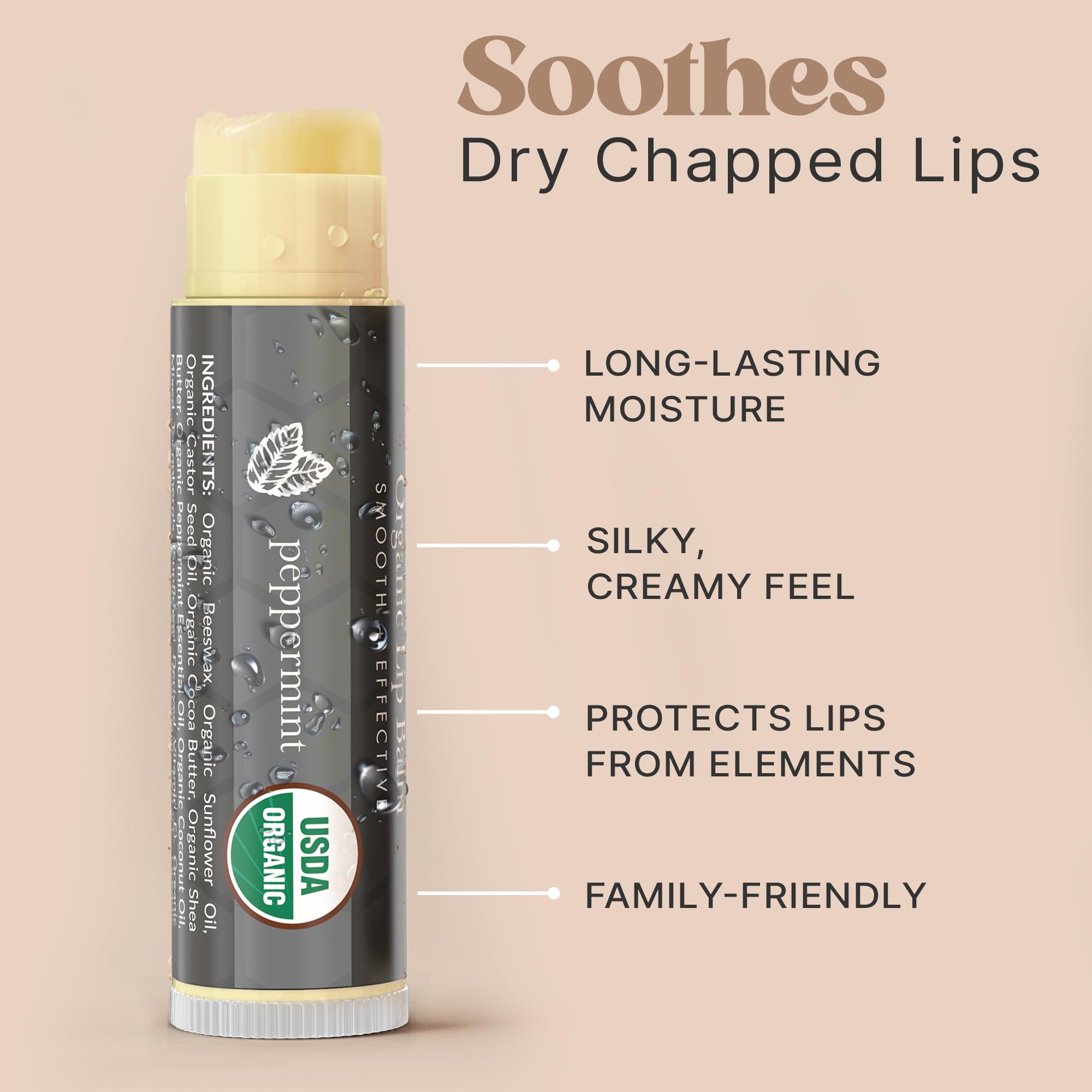 Beauty by Earth USDA label on USA-made packaging highlights clean ingredients.