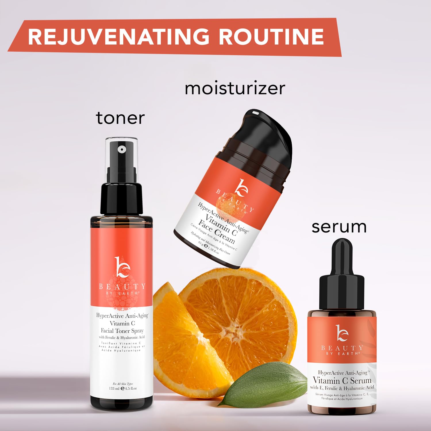 Beauty by Earth Vitamin C cream non-greasy finish.