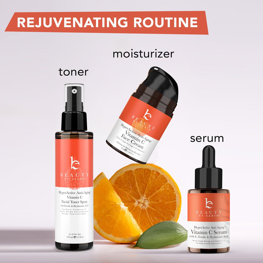 Beauty by Earth Vitamin C cream non-greasy finish.