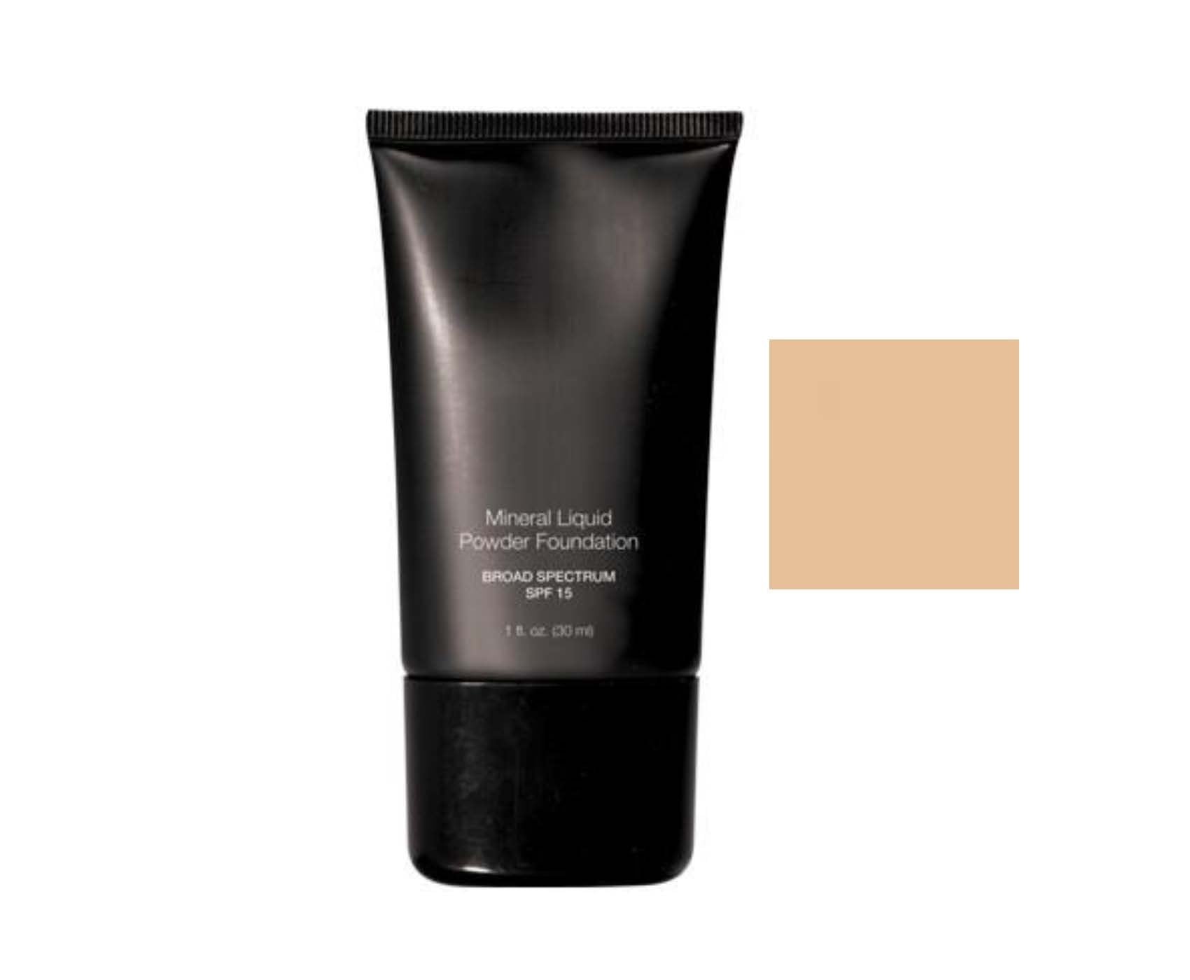 Beauty Deals Mineral Liquid Foundation SPF 15 bottle pump delivers smooth, blendable coverage for Cream Beige.