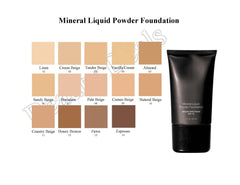 Beauty Deals Mineral Liquid Foundation Linen swirl on skin creates a soft powder finish.