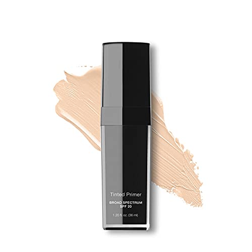 Beauty Deals tinted primer bottle close-up showing hydration-friendly formula