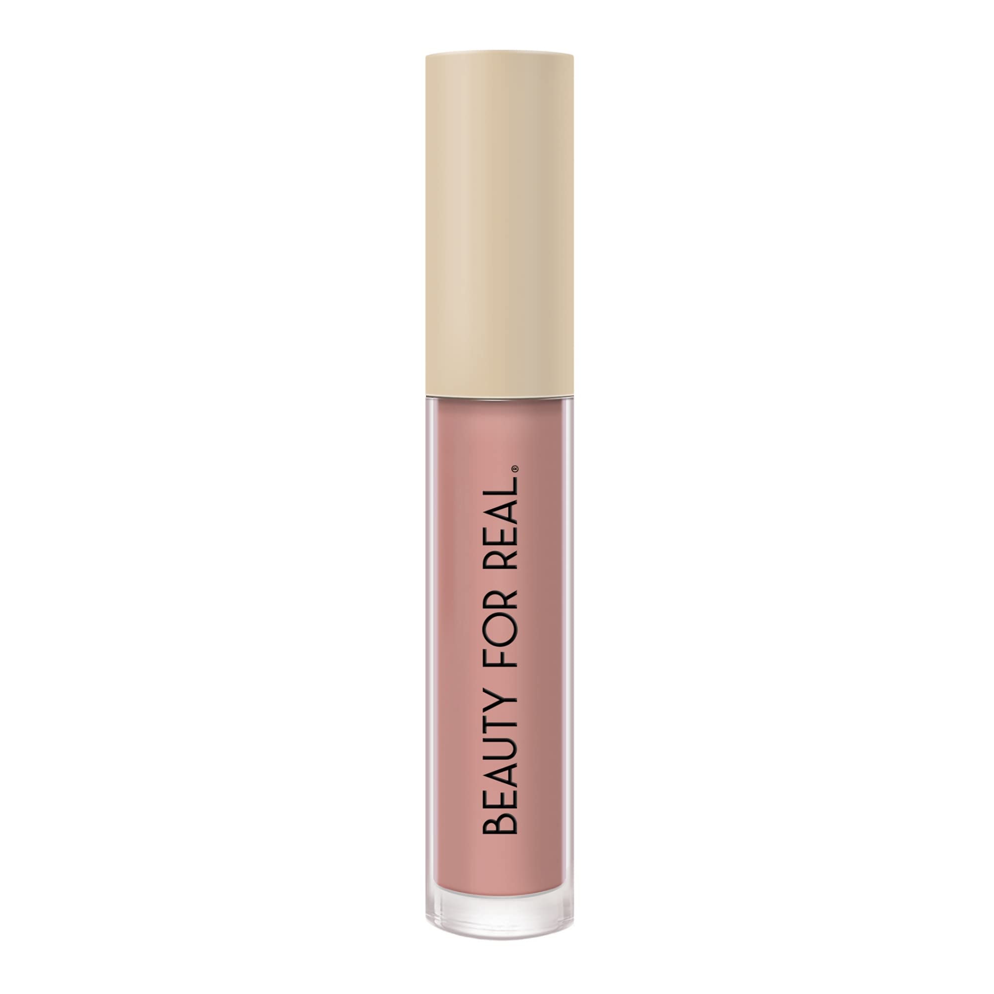 Beauty For Real Be Seen Exposure swatches show a neutral beige nude matte finish