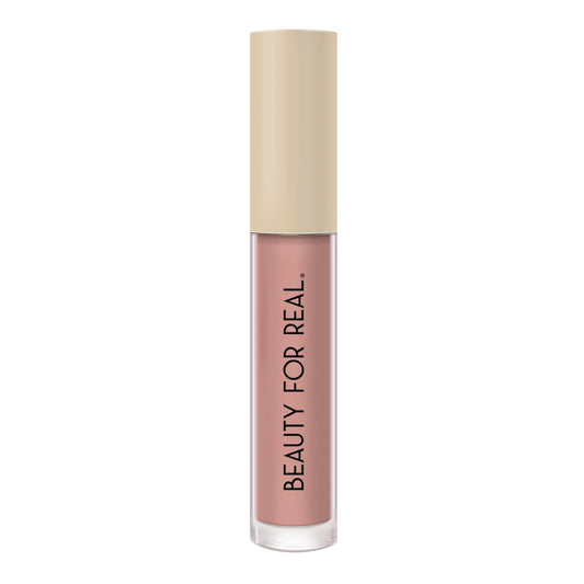 Beauty For Real Be Seen Exposure swatches show a neutral beige nude matte finish