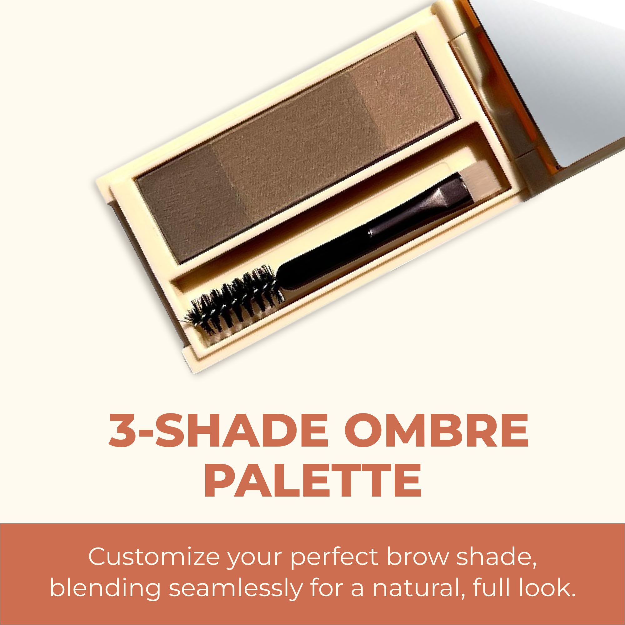 Spoolie use helps set brows in place with Brow Max Ombre Powder.