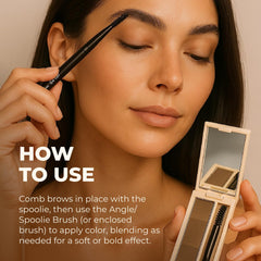 Close-up of Brow Max Ombre Powder texture for seamless blending.