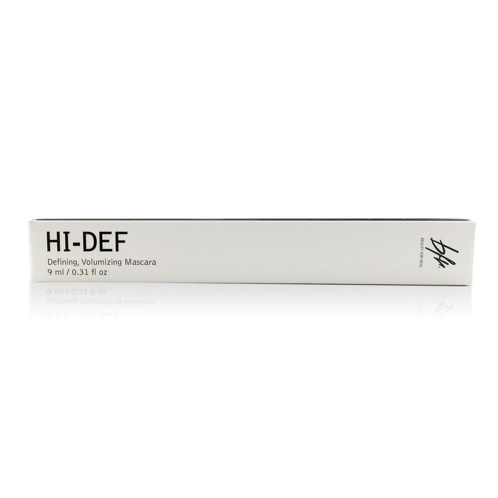 Beauty For Real Hi-Def Mascara Just Black close-up during application for even lash coverage