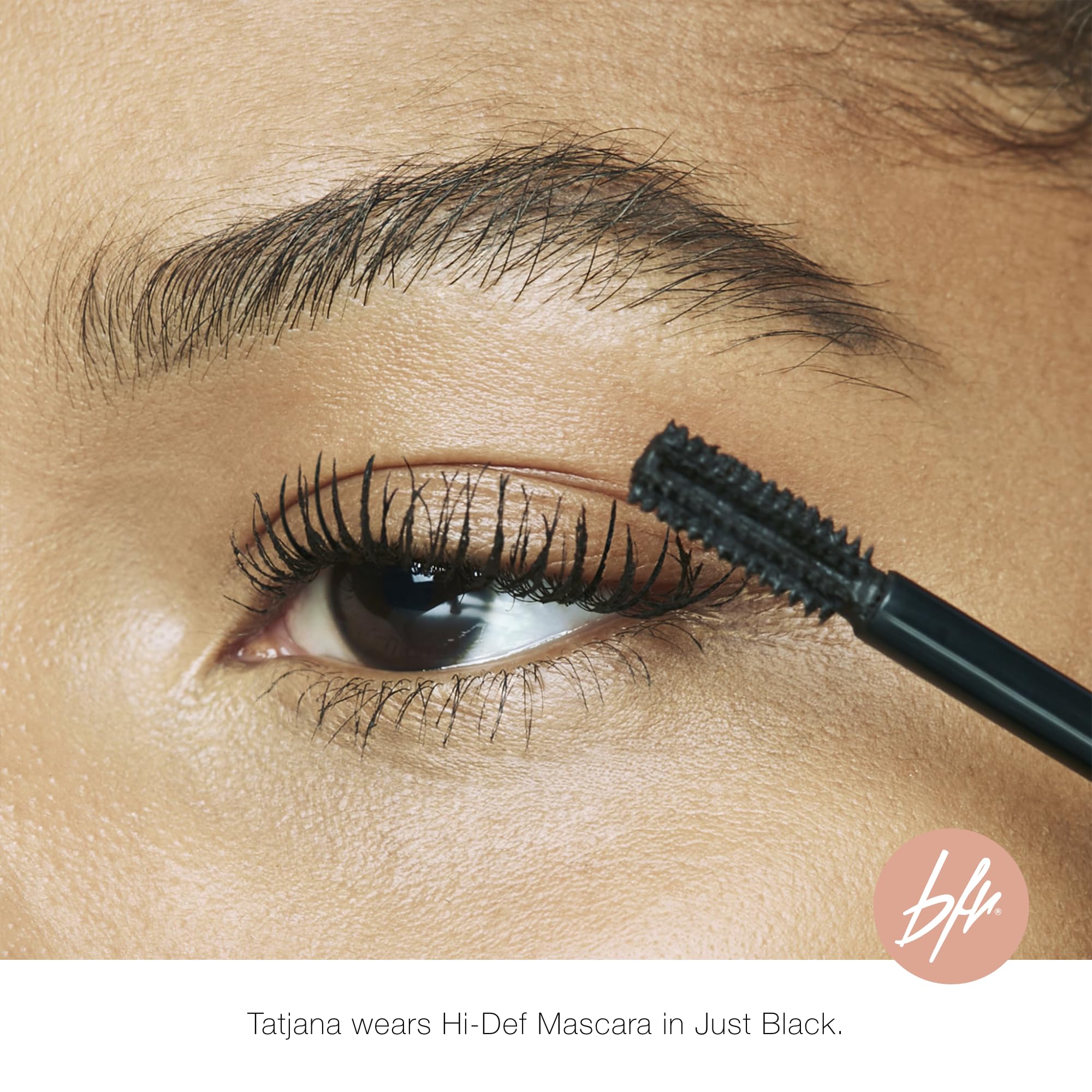 Beauty For Real Hi-Def Mascara Just Black humidity-proof formula for all-day wear