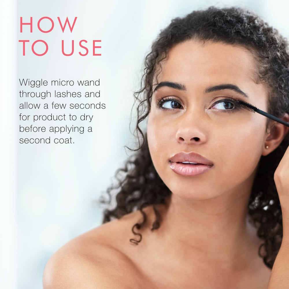 Beauty For Real Hi-Def Mascara Just Black packaging design for easy daily use