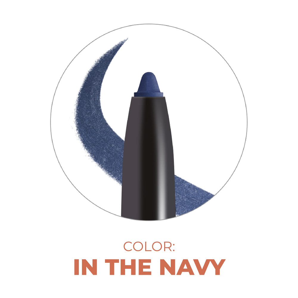 Beauty For Real I-Line 24-7 Eyeliner Navy smudge-proof finish for all-day definition.